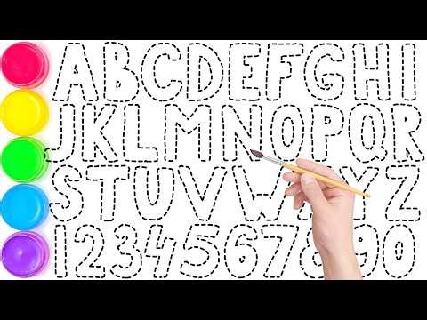 Phonics & Numbers: Step-by-Step Drawing Guide for Beginners, ABC Painting A to Z, KS ART #abcd