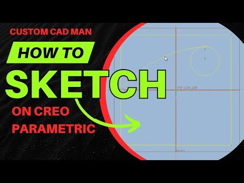 How to Use Sketcher in Creo Parametric | Complete Beginner Guide (Lines, Circles, Constraints)