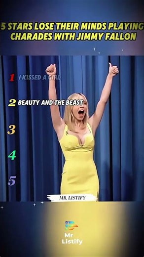 5 Stars Lose Their Minds Playing Charades with Jimmy Fallon!! #ranking #jimmyfallon