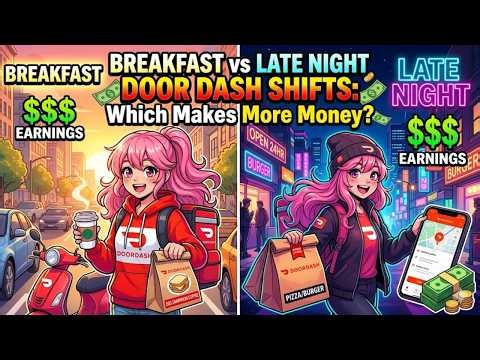 Breakfast vs Late Night DoorDash Shifts: Which Makes More Money?