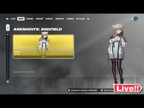 🔴*NEW* ARKNIGHTS: ENDFIELD PERLICA SKIN in Fortnite! ITEM SHOP TODAY! (Chapter 7 LIVE)