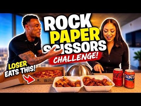 Rock Paper Scissors FAST FOOD CHALLENGE ** Hilarious** 