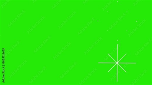 Vibrant circular firework burst animation featuring glowing white line trails dynamic explosion on green screen background seamless loop ultra sharp 4K