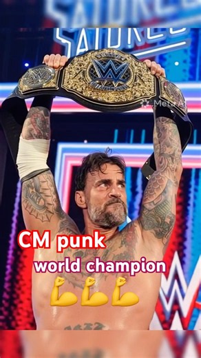 CM punk world champion 🤯10M views CM punk written, come back WWE💪