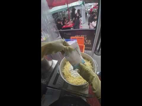 First-Person Potato Snack Making | Golden Pancake Cutting & Serving | No Commentary