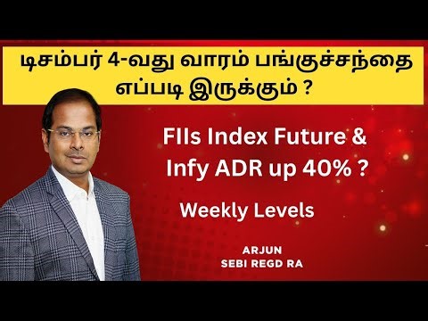 டிசம்பர் 4-வது வாரம் எப்படி இருக்கும் ? FIIs Index Future & Infy ADR up 40% ? | Weekly Levels