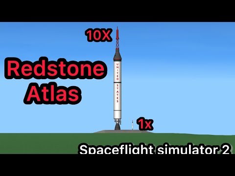 spaceflight simulator Redstone rocket 10x vs 1x size