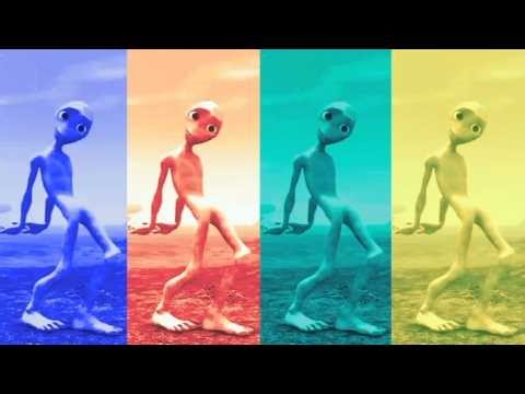 Color Changing Alien Dance – Viral 3D Animation! 🔥👽 #aliendance #animals #alien