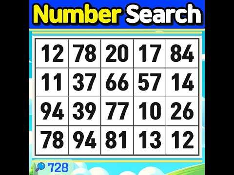 Number Search #728 The highest wall is in your mind.【Match | brain game | puzzle 】
