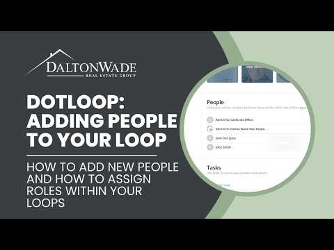 Dotloop | Adding People to Your Loop