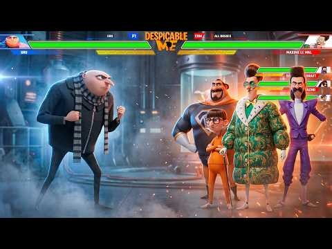 Despicable Me - All Final Fight WITH HEALTHBARS