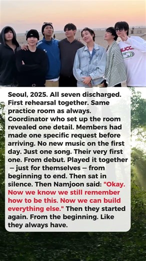 All 7 Members Are Back and the First Song They Play Together Will Make the Whole World Cry