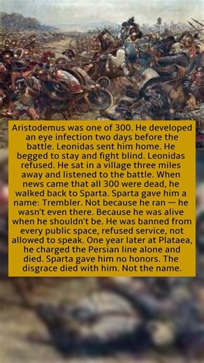 The Spartan Who Survived Thermopylae — Was Executed by Sparta for Not Dying With the Others