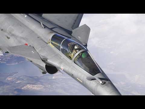 Flying the Dassault Rafale through the Mach Loop in Flight Simulator 2024