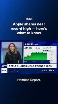 Apple shares near record high — here's what to know