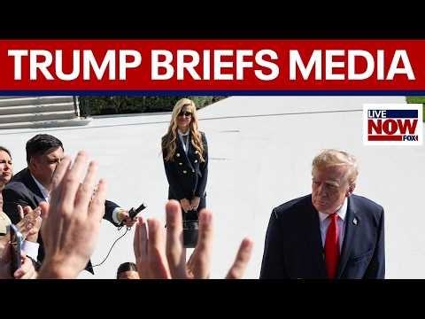 Trump briefs media amid Russian diesel deal & Guilfoyle resignation