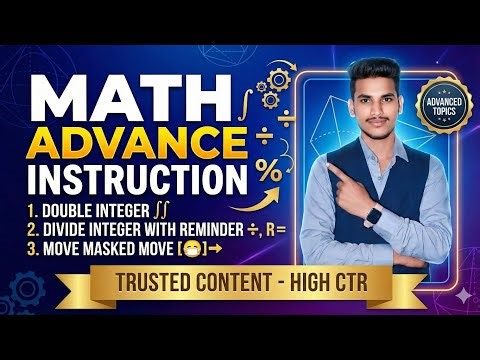 [L-15] ADVANCED MATH INSTRUCTION [CH 2 PROGRAM CONTROL INSTRUCTION]