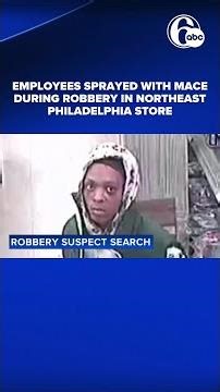 Employees sprayed with mace during robbery in Northeast Philadelphia store
