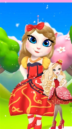 Apple White Cosplay Transition edit #mytalkingangela2 #cosplay #fyp #fypシ #everafterhigh #shorts