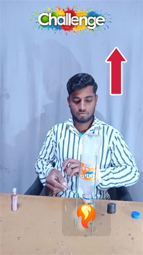 Bottle Rocket inside Perfume Hack ✅ Science project class 7th #shorts #experiment #youtubeshorts