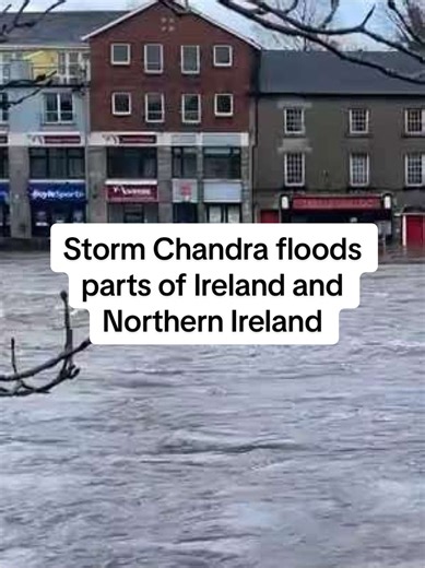 Storm Chandra brought flooding to parts of Ireland and Northern Ireland, as strong winds and heavy rain swept across the island. #ireland #storm #chandra #weather #flooding