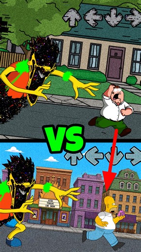 PETER vs HOMER Chase!! | FNF Pibby Game vs Animation #fnf #pibbymod #pibby #pibbyxfnf
