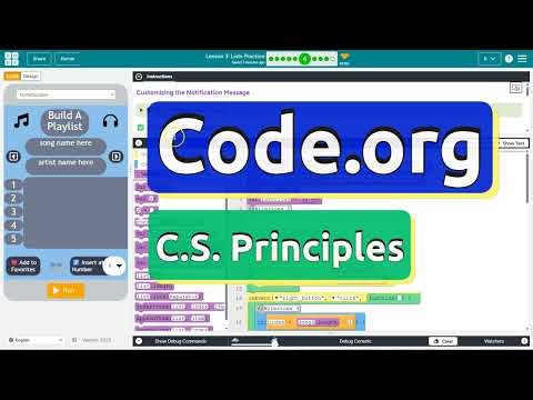 Code.org Lesson 3.6B Lists Practice | New Features | Tutorial with Answers | Unit 6 C.S.P.