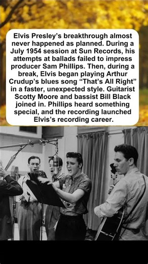 The Accidental Song That Changed Elvis Presley’s Life#ElvisPresley #SunRecords #RockAndRoll