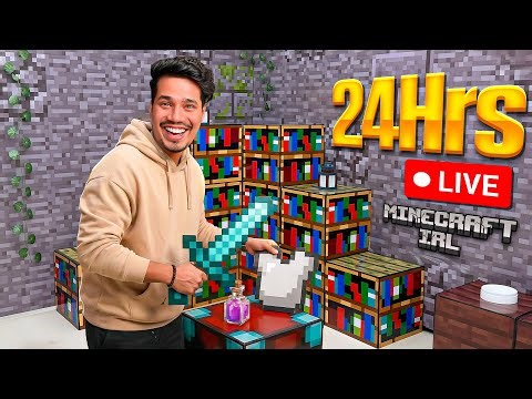 Part 3 - 24Hrs IRL MINECRAFT HARDCORE STREAM 😱 | GAMERFLEET
