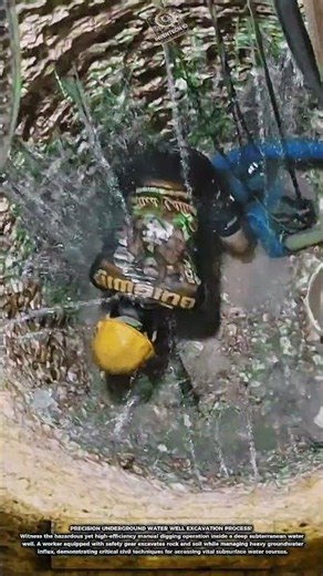 The brilliant transformation process of deep subterranean earth into functional water wells
