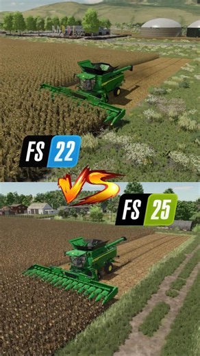 FS22 vs FS25 Graphics & Gameplay Comparison 🚜