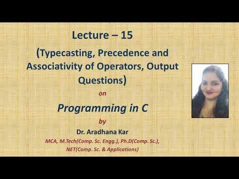 Understanding Type Casting in C | Operator Precedence and Associativity in C | Output Questions