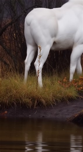 Insanely rare White moose spotted in sweden. 🫎 Natives believe that seeing a White Moose shows a kind foresight from above and to harm one brings forever bad luck. | Ethereal Earth