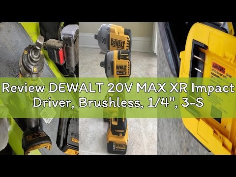Review DEWALT 20V MAX XR Impact Driver, Brushless, 1/4", 3-Speed, Bare Tool Only (DCF845B)