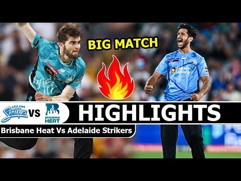 Brisbane Heat Vs Adelaide Strikers BBL 13th Match Highlights 2025 | BH VS AS Big Bash League