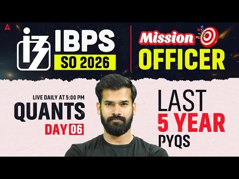 IBPS SO 2026 | Quants Last 5 Year PYQs Day #5 | By Rahul Meena