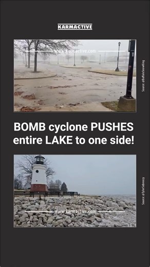 Bomb Cyclone Moves Entire Lake - Rare Weather Phenomenon Explained