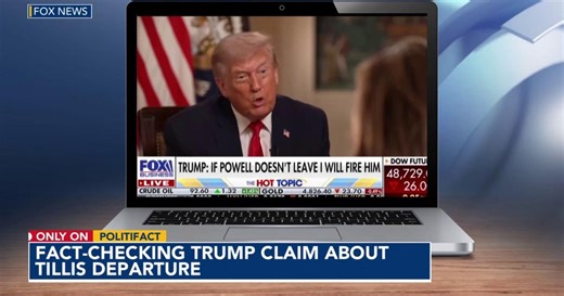 Fact-checking Trump claim about Tillis departure: 'He quit'