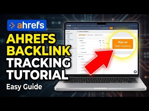 How to register with Ahrefs for backlink tracking - Easy Tutorial