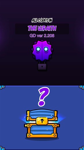 All Wraith codes in Geometry Dash 2.208 #geometrydash