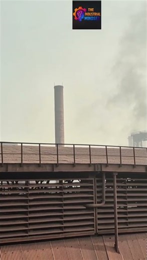 View of Steel Plant from top of Sinter plant ESP. #theindustrialmindset #factory #steelplant #shorts
