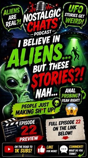 UFO Files… But Alien Stories Get WEIRD 😳👽#alien #podcastclips #paranormal #youtubeshorts #viral