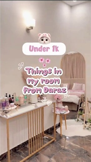 Everything in my room is from Daraz, so be sure to check the links in the description! #link