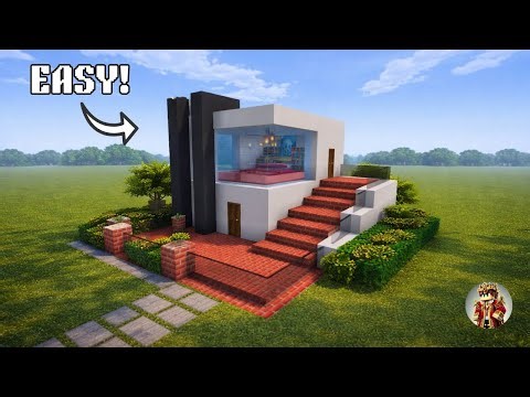 Minecraft: How to Build a Starter Modern House Tutorial (Easy Build House 🏡)