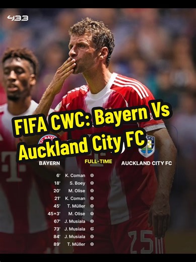 Bayern Munich Dominates Auckland City FC 10-0
