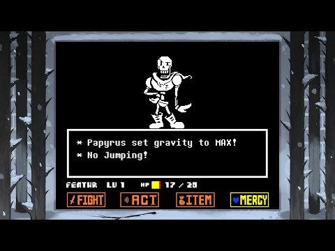 Papyrus Fight, but I Broke My Up Arrow Key! - Undertale