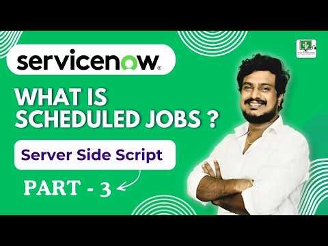 Part 3 - What is Scheduled Jobs in ServiceNow | Server Side Script | ServiceNow By Veda Technologies