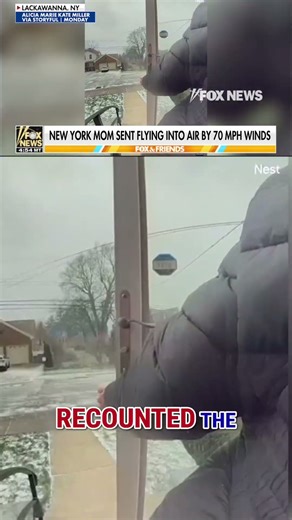 WATCH: 70-MPH winds send woman FLYING #foxnews #news #us #fox