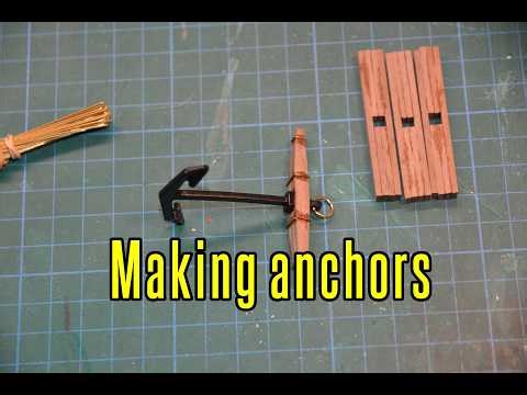 USS Constitution Agora Models - part 55 Making Anchors