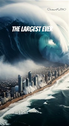 The Biggest Tsunami Ever Recorded #shorts